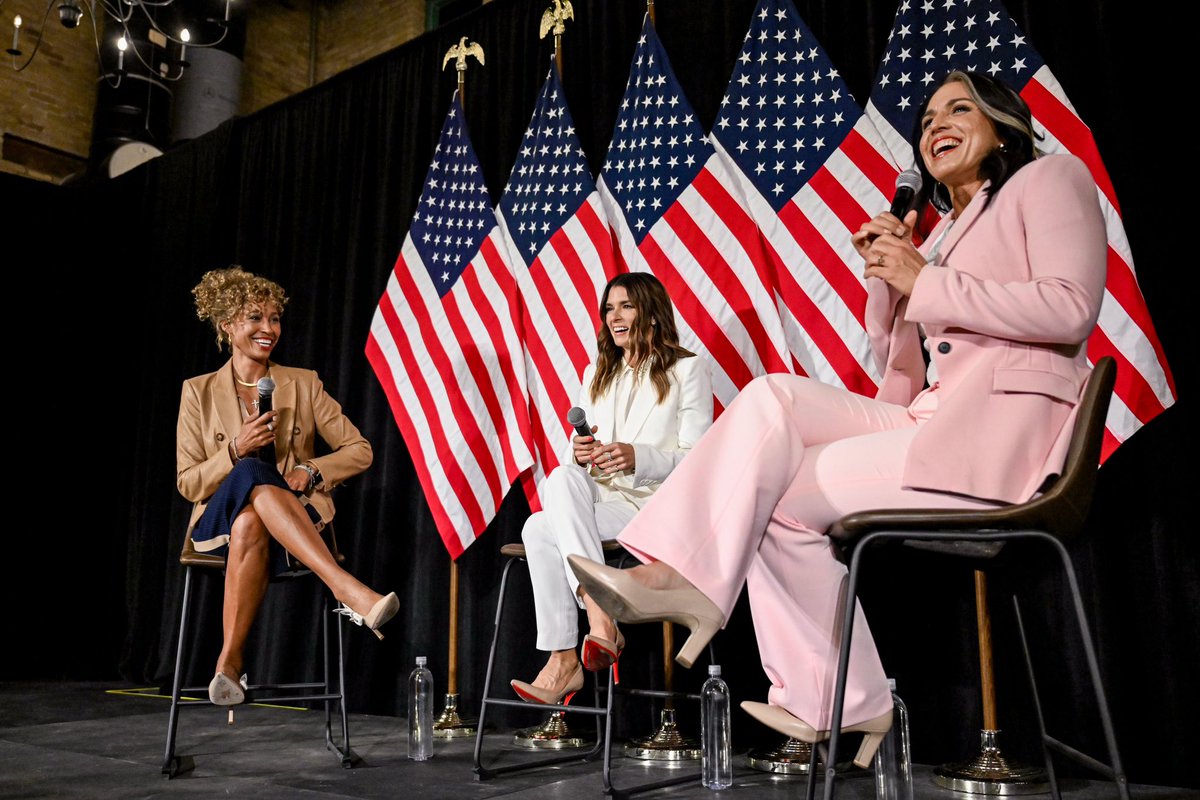 DanicaPatrick's tweet image. So happy for @TulsiGabbard and her new role as director of National Intelligence. 🙌🏼

If it were me… I would start with firing whoever put her on a watch list this year! No more quiet skies for our girl. 

She has so much passion for our country and integrity. Proud to call her…