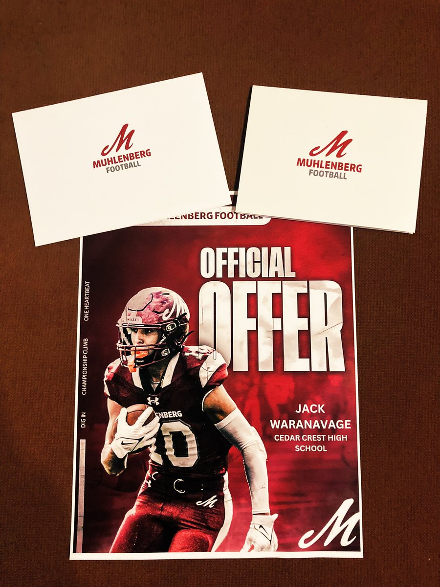 Jack Waranavage (@jackwar_4) on Twitter photo Thank you Coach Milne and <a href="/DigInMules/">Muhlenberg Football</a> for the offer! Also, thank you <a href="/Coach_Frantz/">Greg Frantz</a> and Coach Brown for the personal letters! I am very grateful!! Thank you Coach Milne and <a href="/DigInMules/">Muhlenberg Football</a> for the offer! Also, thank you <a href="/Coach_Frantz/">Greg Frantz</a> and Coach Brown for the personal letters! I am very grateful!!