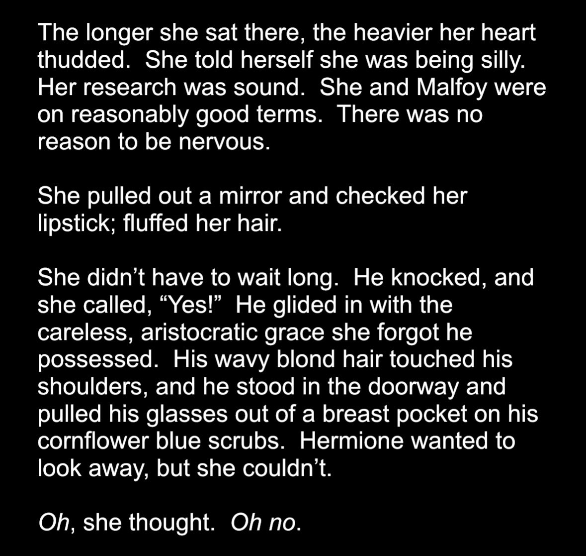 #wipwednesday

The next chapter of The Bequest is a monster and I can’t wait to unleash it! 
 
#dhr #dramione #wip #dramionefanfic #ao3 

Catch it all here:

archiveofourown.org/works/57232027…