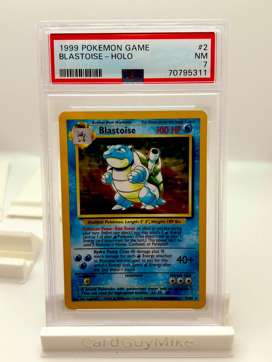 cardguymike1's tweet photo. #CGMPOKESTACKS ($5bmwt $1 pwe)
Charizard ex SR psa 10 japanese $45
Blastoise base set holo psa 7 $120 https://t.co/bx3Jp2reZ5
