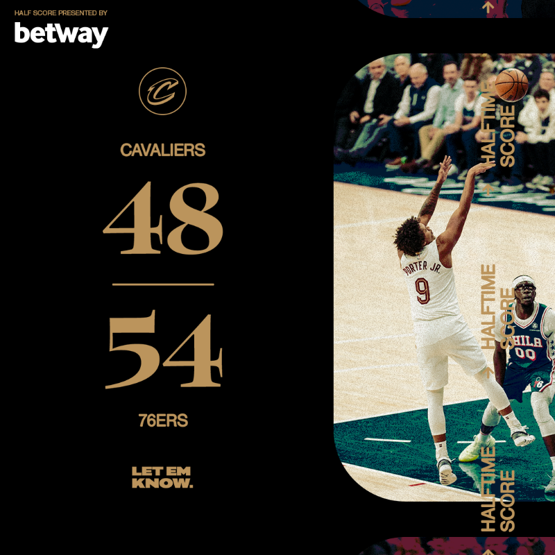 cavs's tweet photo. Close one at the halfway point. 

HIGHLIGHTS &amp; STATS 📊: https://t.co/sUIycabmRF

@betwayusa | #LetEmKnow
