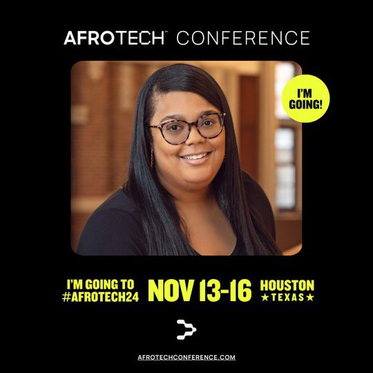TeeAiraJuanita's tweet image. Heading to my first #AFROTECH conference. I’m ready.