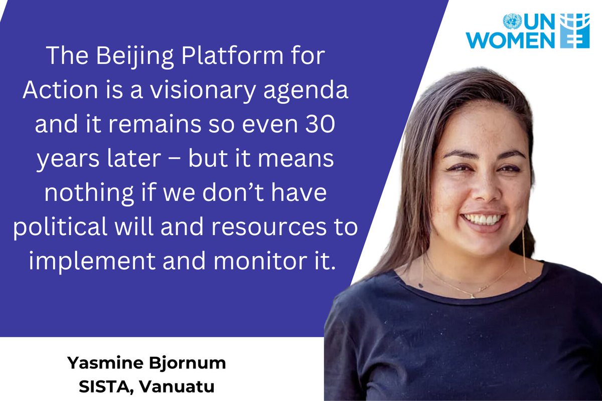 unwomenpacific's tweet image. #Pacific governments &amp;amp; CSOs are heading to Bangkok to amplify Pacific voices on gender equality the week of the Asia-Pacific Ministerial Meeting (Nov 19-21), a step toward #Beijing30 to address unique challenges for Pacific women &amp;amp; girls. @unwomenasia @diva4equality, @YBjornum