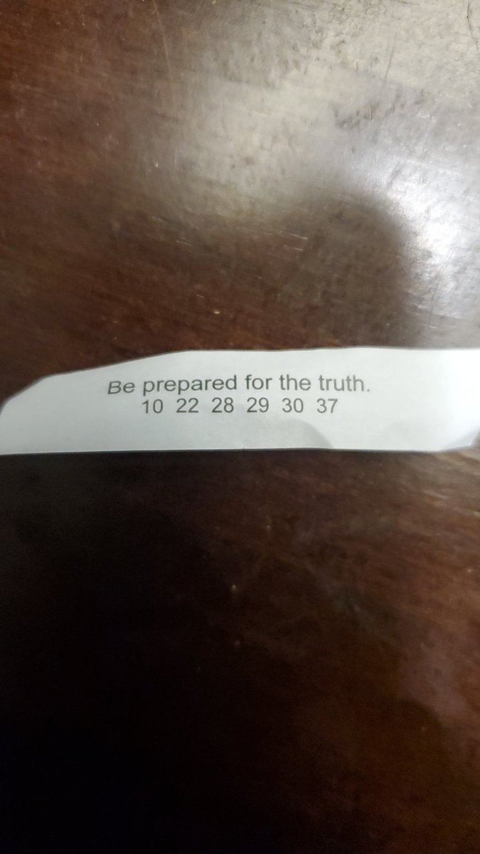 Are you ever prepared? 
How about next week? This week I am done with "truths"