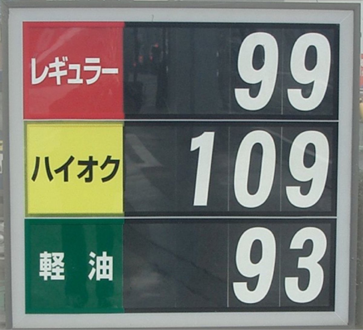このガソリン価格