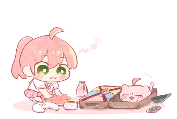 にゃっはろぉ〜きょうは荷造りするにぇいかけめぐるほちまち〜つめまくるみこち〜 