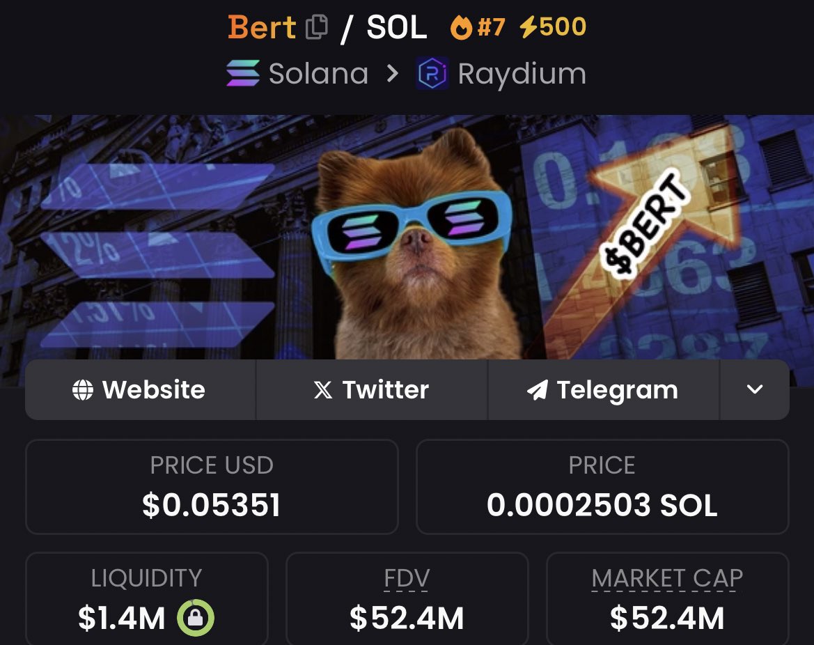 believe in something. 

$BERT