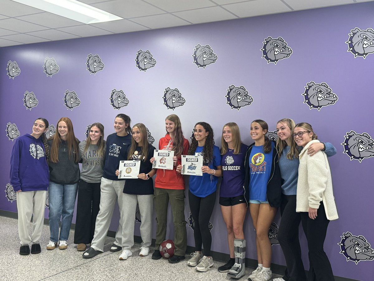 Congrats Sophia, Lizzo, and Audrey on your college signings today! Your leadership and hard work will be missed! You left the jersey in a better place!