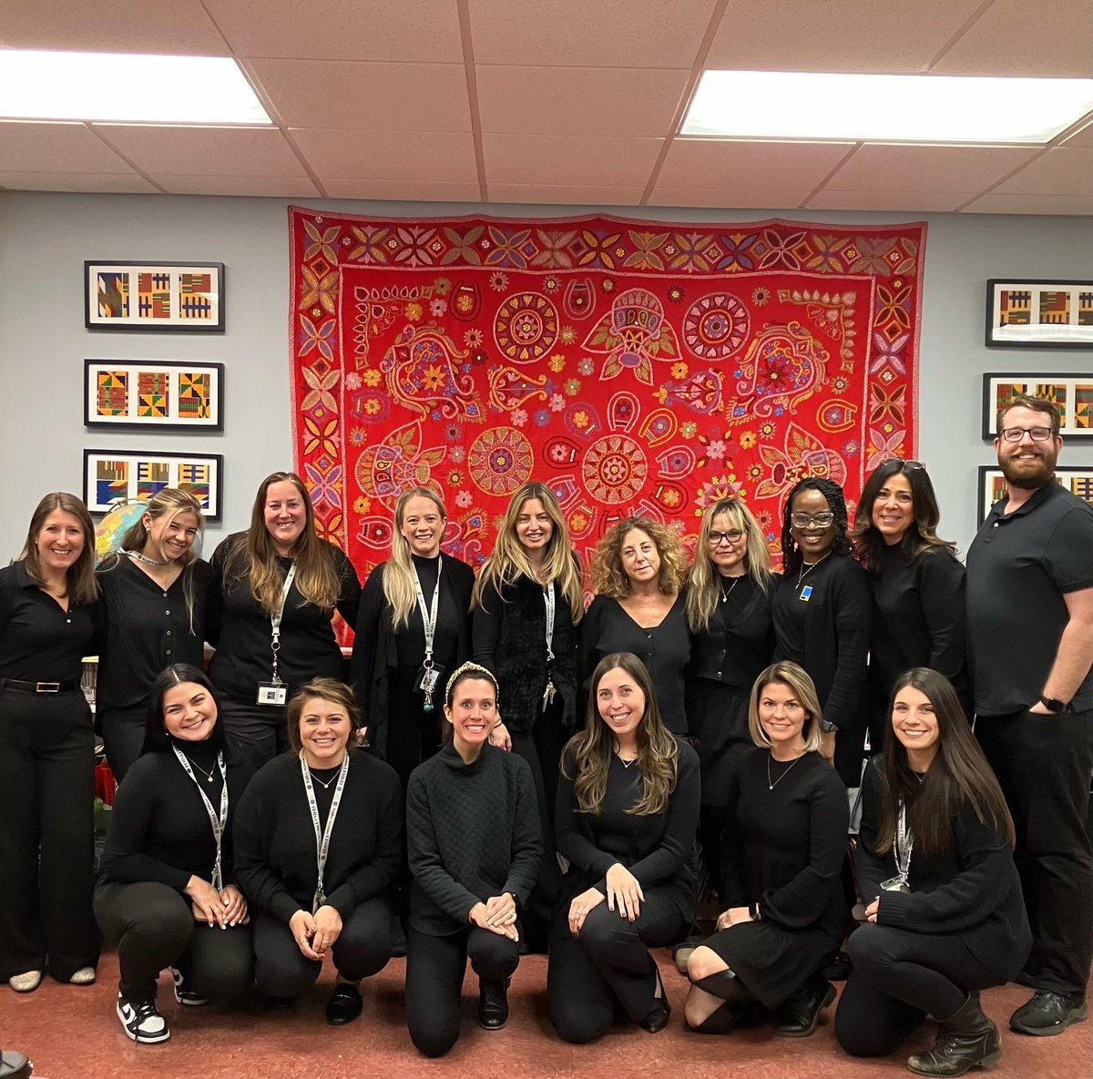 The dream team! These dedicated staff members helped pull off our annual Multicultural Night 🖤 It was a smashing success! #happeningathowell