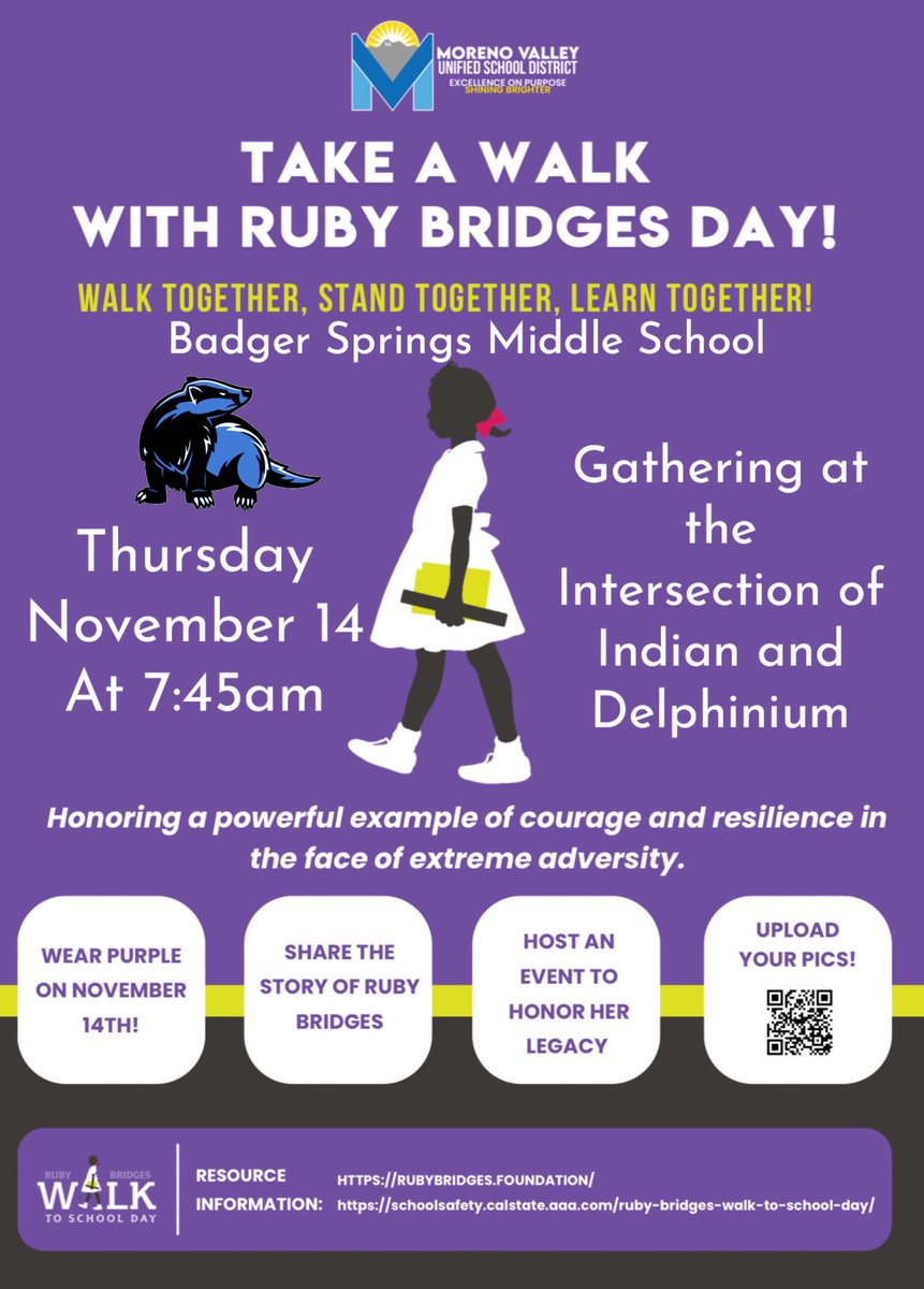 Take a Walk With Ruby Bridges Day!