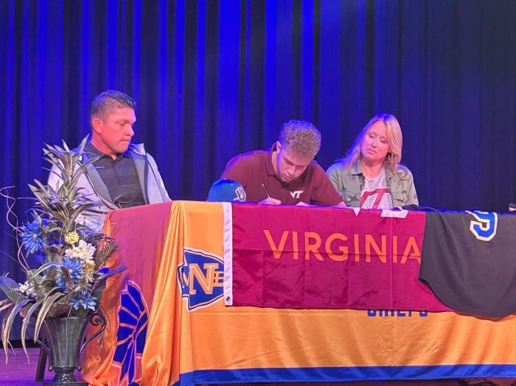 Brandon Dunn (@bdunnsports) on Twitter photo Congrats to <a href="/NMBAthletics/">North Myrtle Beach High School Athletics</a> baseball standout CJ Oxendine as he signed with <a href="/HokiesBaseball/">Virginia Tech Baseball</a>
Pic courtesy <a href="/CoachH11/">Tony Heilbronn</a> Congrats to <a href="/NMBAthletics/">North Myrtle Beach High School Athletics</a> baseball standout CJ Oxendine as he signed with <a href="/HokiesBaseball/">Virginia Tech Baseball</a>
Pic courtesy <a href="/CoachH11/">Tony Heilbronn</a>