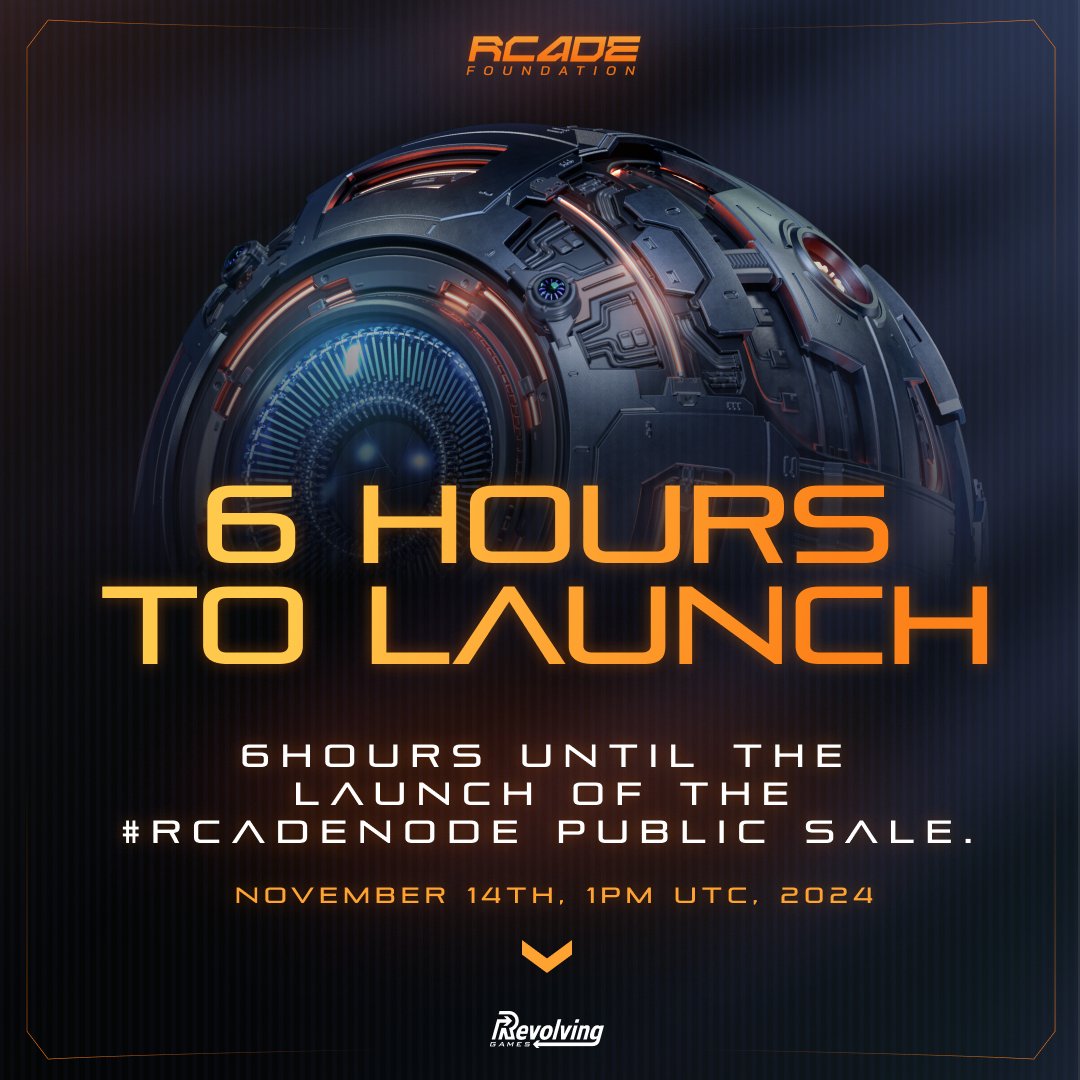 The countdown begins... T-minus 6 hours to launch.

1/2