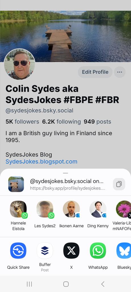 Go to your @Bluesky profile and click the 3 dots at top right to share your profile link.

Share in comments below.

Please Like and Retweet.

#TwitterExodus
