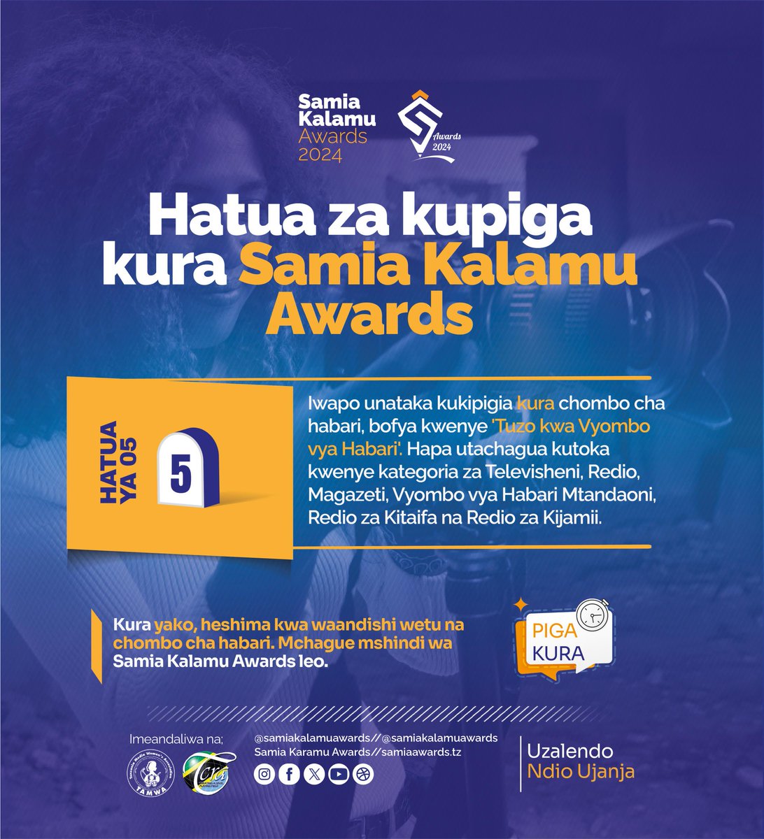 TAMWA_'s tweet photo. #SamiaKalamuAwards2024 #promotinglocalcontent #UzalendoNdioUjanja https://t.co/3sdysQ7D2F