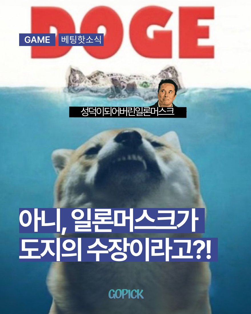 Gopick_Game's tweet photo. 📌트럼프 정부 도지 수장이 된 일론 머스크?

✅일론머스크가 트럼프 정부의 정부 효율성 부서(DOGE)에 발탁! 과거 비트코인처럼 도지도 대박 칠 수 있을까요?🚀

PC로보기🔽
https://t.co/Kc9jZdYVfU
모바일로보기🔽
https://t.co/uyhNGxccmL

#고픽 #코인소식 #도지코인 #일론머스크 #doge #ElonMusk https://t.co/EThcapdqjo