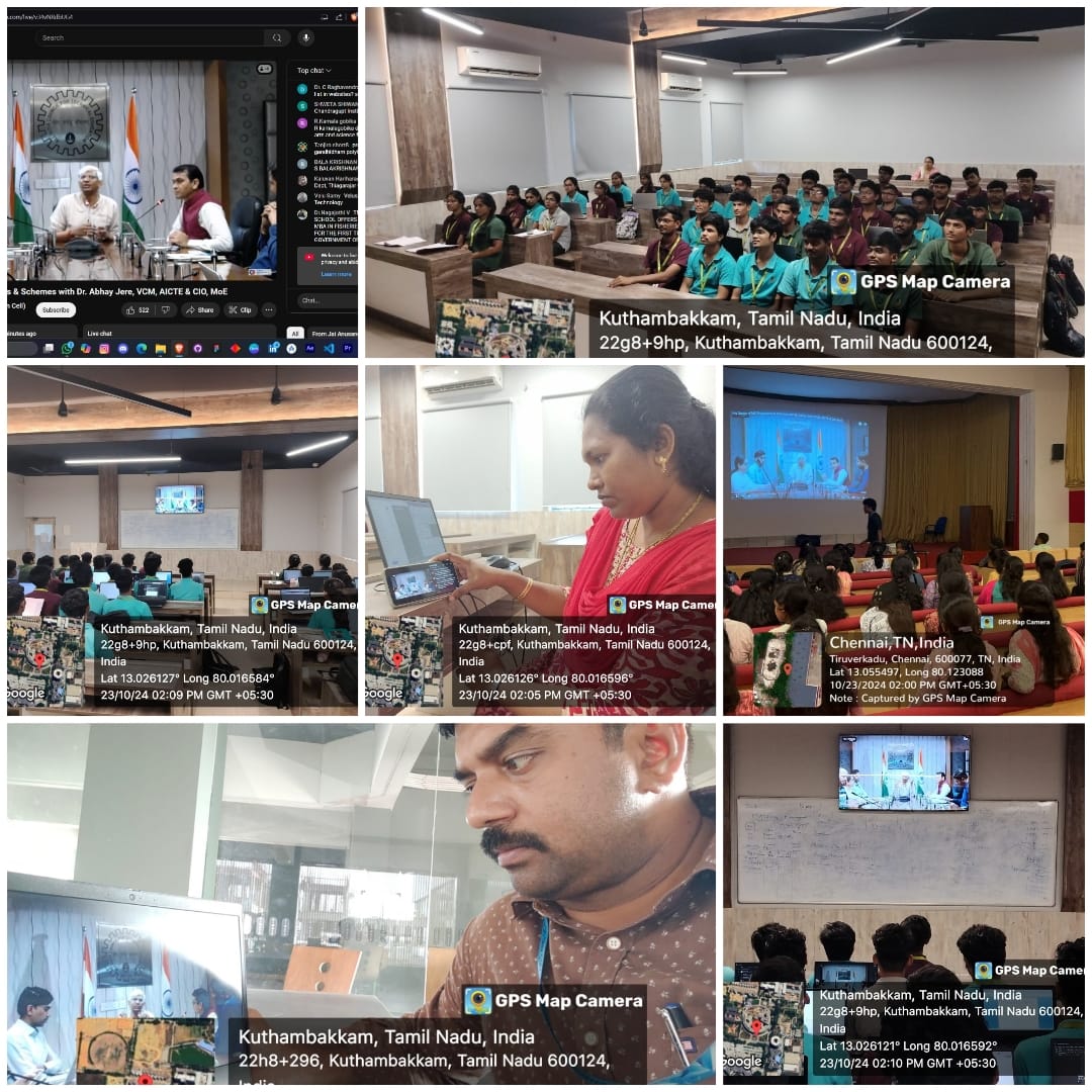 SIMATS_IIC's tweet photo. Saveetha Institute of Medical and Technical Sciences, Chennai participated in MIC Driven "Live Session on MIC Programmes &amp; Schemes" with Dr. Abhay Jere, VCM, AICTE &amp; CIO, MoE’s Innovation Cell on 23 October, 2024. #iic #simats #mhrdinnovationcell #aicte #micdriven #saveethabreeze https://t.co/Niq6KwG9Ya