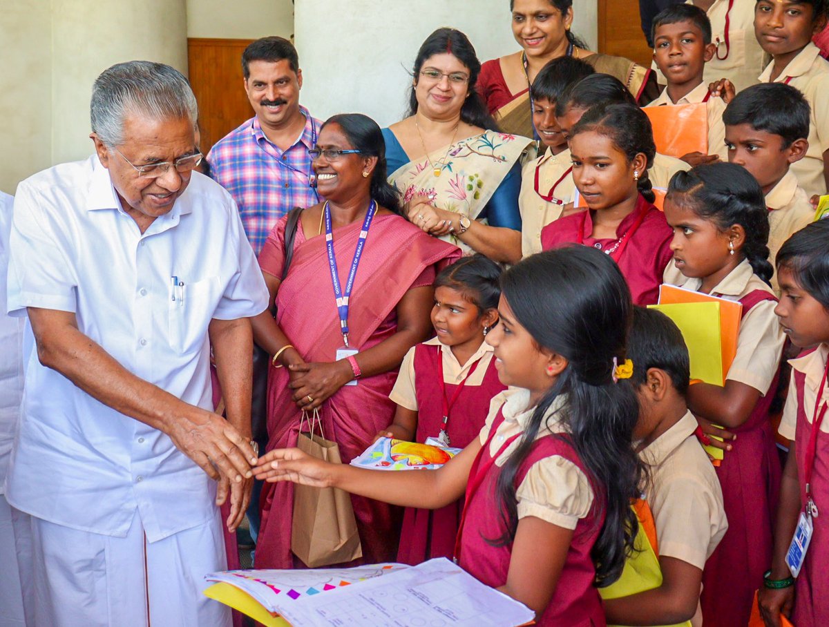 pinarayivijayan's tweet photo. On #ChildrensDay, we reaffirm our commitment to raising a generation of progressive, compassionate citizens. Jawaharlal Nehru’s vision reminds us of our responsibility to secure our children's future through inclusive education and equal opportunity. Together, let’s work for a brighter tomorrow!