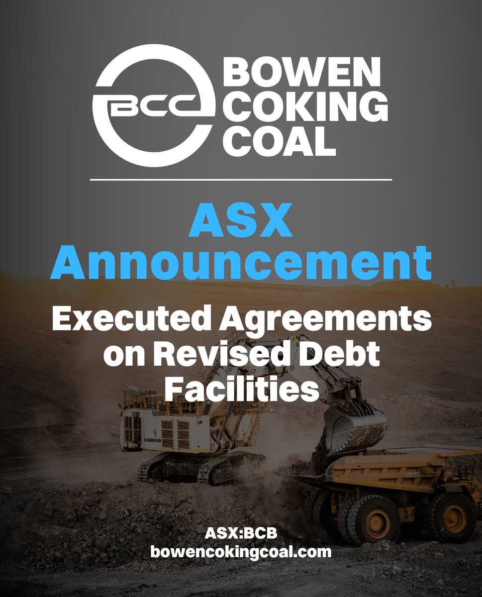 BCB has executed agreements with Taurus and New Hope, amending the loan facilities as announced 19 September 2024 under the Heads of Agreement entering into long form agreements amending their respective loan facilities. 

Read more wcsecure.weblink.com.au/pdf/BCB/028806…