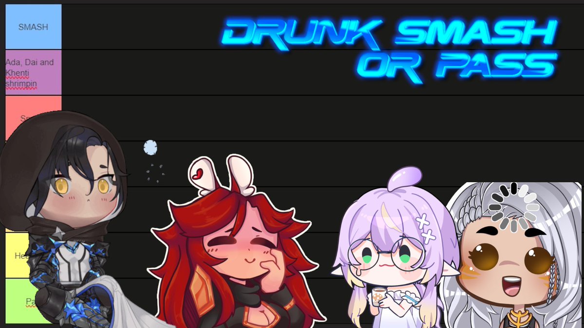 AegisVT (@aegisvt_) on Twitter photo What's this? 3 years of streaming celebration on the 23rd, at 6pm central
W/ <a href="/adamine_xo/">adamine 🌿𓋼𓍊</a> , <a href="/Dairaibit/">Dai ♠️ ♥️</a> and <a href="/Khenti_VT/">KHENTI💀💛 𝔾𝕣𝕒𝕕𝕦𝕒𝕥𝕖𝕕</a> we'll be doing a drunk smash or pass.
Submit your pngs
-keep it tos safe
-no ai
Feel free to tell us about yourself
(I'll be getting tipsy for the first time) What's this? 3 years of streaming celebration on the 23rd, at 6pm central
W/ <a href="/adamine_xo/">adamine 🌿𓋼𓍊</a> , <a href="/Dairaibit/">Dai ♠️ ♥️</a> and <a href="/Khenti_VT/">KHENTI💀💛 𝔾𝕣𝕒𝕕𝕦𝕒𝕥𝕖𝕕</a> we'll be doing a drunk smash or pass.
Submit your pngs
-keep it tos safe
-no ai
Feel free to tell us about yourself
(I'll be getting tipsy for the first time)