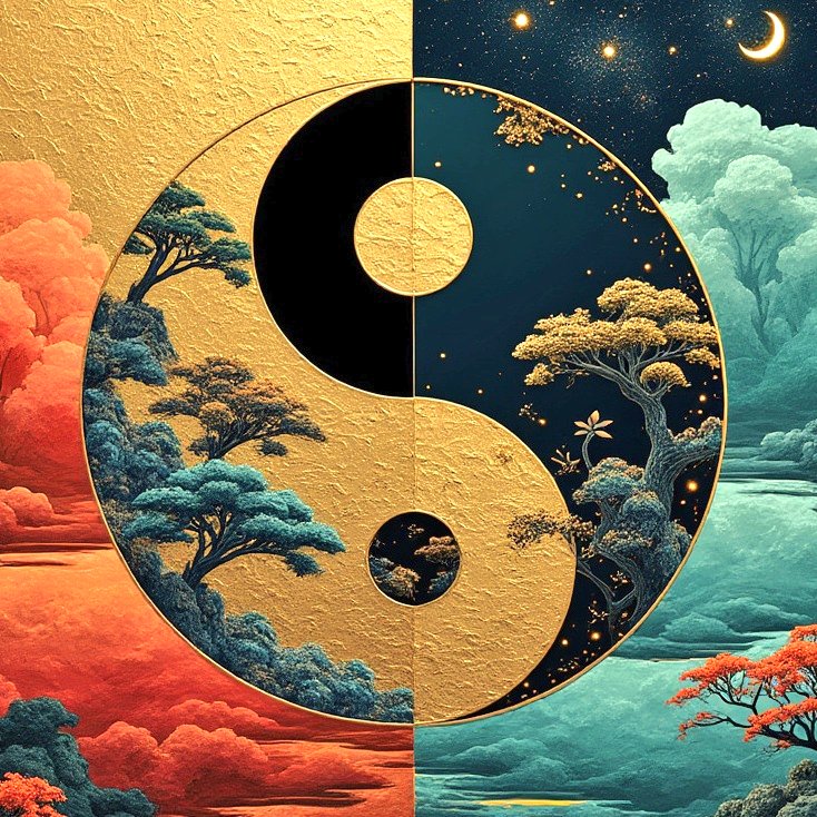 schakrabarti1's tweet image. In the dance of light and shadow, we find the true essence of balance and harmony. 
#Grok2images #HarmonicPatterns