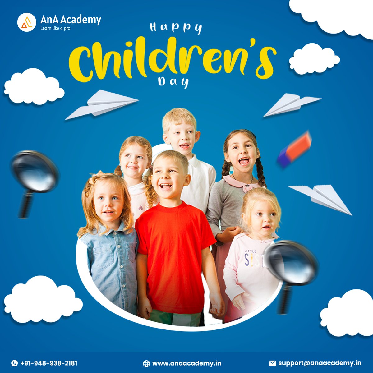 anaacademy006's tweet image. At AnA Academy, we believe in nurturing young minds to help them build a brighter future through technology! 💻✨
🎉 Special Offer: To #celebrate this Children’s Day, we’re offering exclusive #discounts on our #appdevelopmentcourse!
🚀 Enroll now!
#anaacademy #childrensday