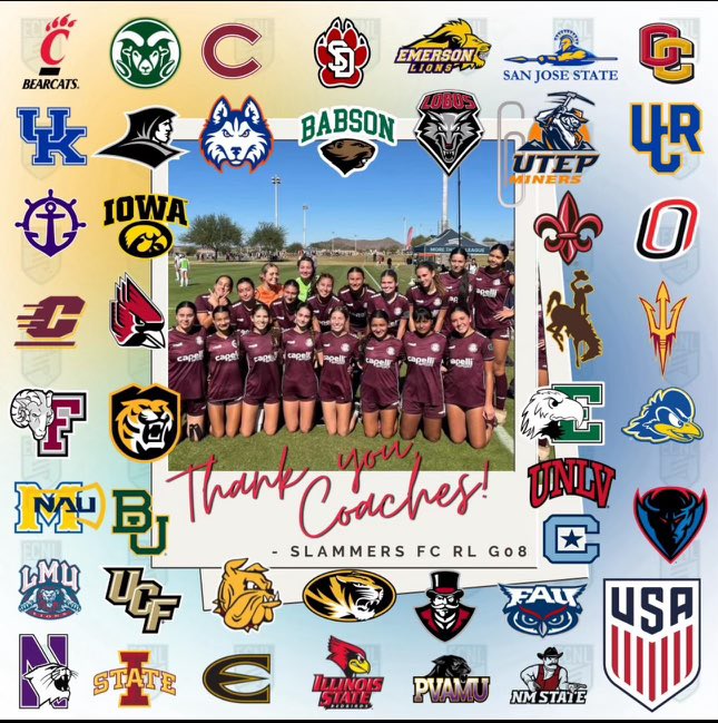 ChristinSweet25's tweet photo. Thank you Coaches for coming out to watch our #CDASLAMMERS games this weekend #ECNLPHX  

@ImYouthSoccer @ImCollegeSoccer @TopDrawerSoccer @PrepSoccer @TheSoccerWire @NcsaSoccer 
@SSN_NCAASoccer @Get2CollegAth https://t.co/khM3aQD7Hq