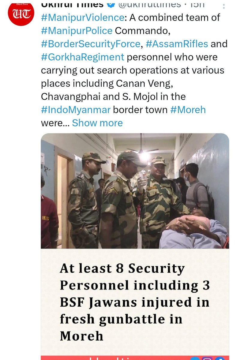 @RahaSauvik <a href="/MeiteiGrit/">MeiteiGrit</a> According to <a href="/EastMojo/">EastMojo</a> killing Indian security forces by #KukiZoNarcoterrorist is normal.
No voice for the Jawans 

#KukiPropagandaExposed
#KukiWarCrimes 
#KukiAtrocities
#ManipurVoilence