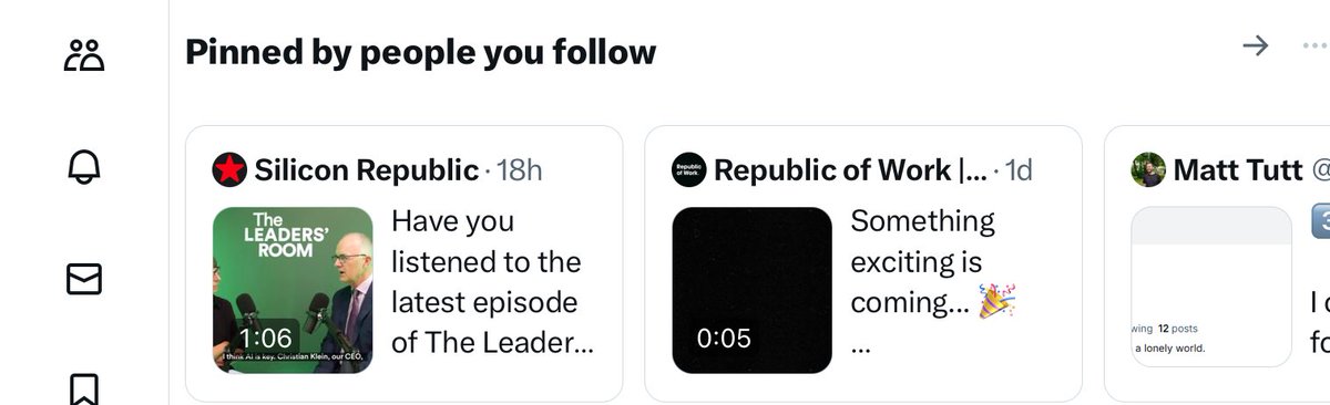 Pinned? Since when do you pin on Twitter?