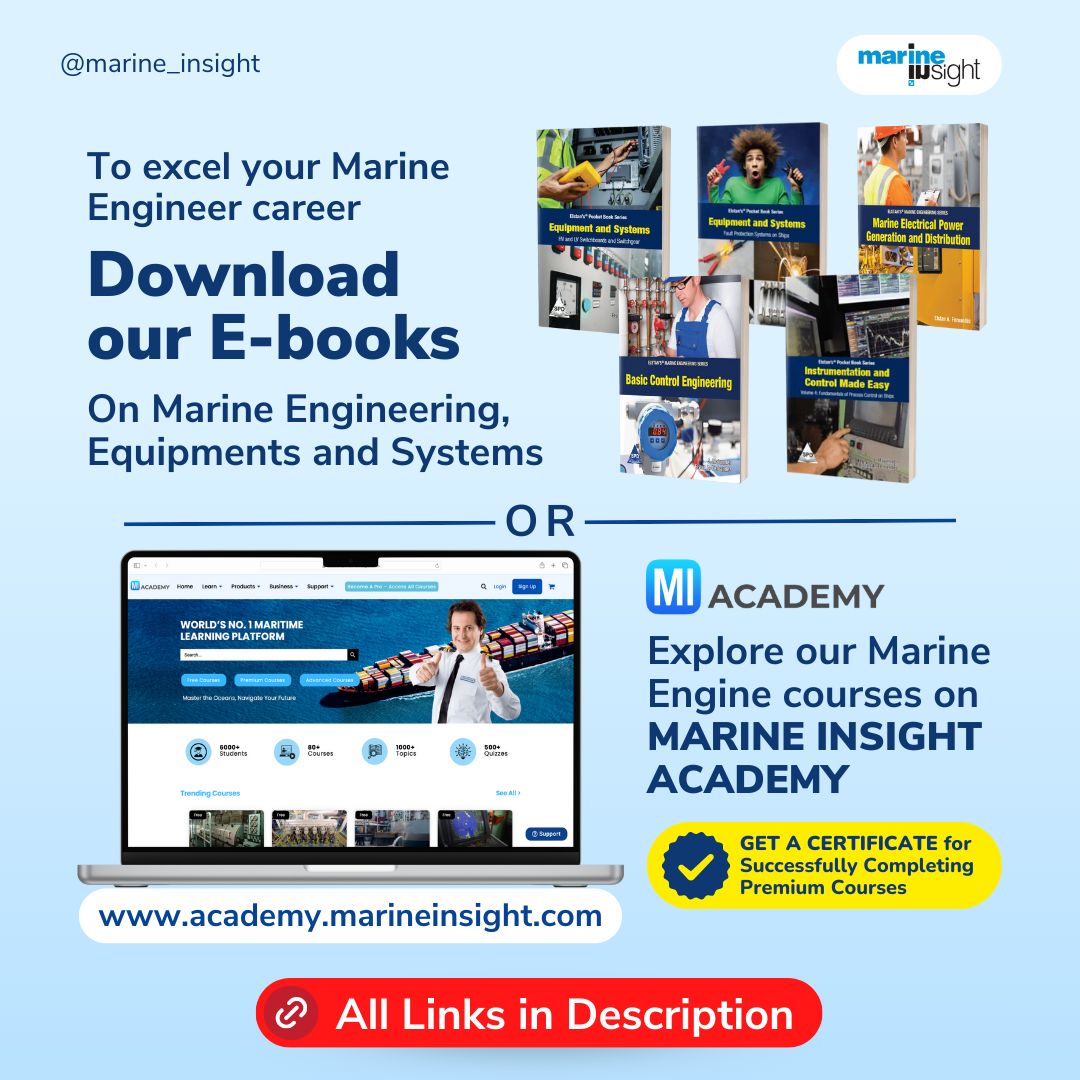 MarineInsight's tweet photo. πWhat is the primary purpose of rake in a ship's propeller?
π’#Propeller skew & rake are crucial aspects of #ShipPropulsion design
Download our E-books on #MarineEngineering, Equipments & Systems https://t.co/R48MCALEDo
Explore our #MarineEngine courses https://t.co/Ns6GB8EDkp https://t.co/9vOSiiFPpC