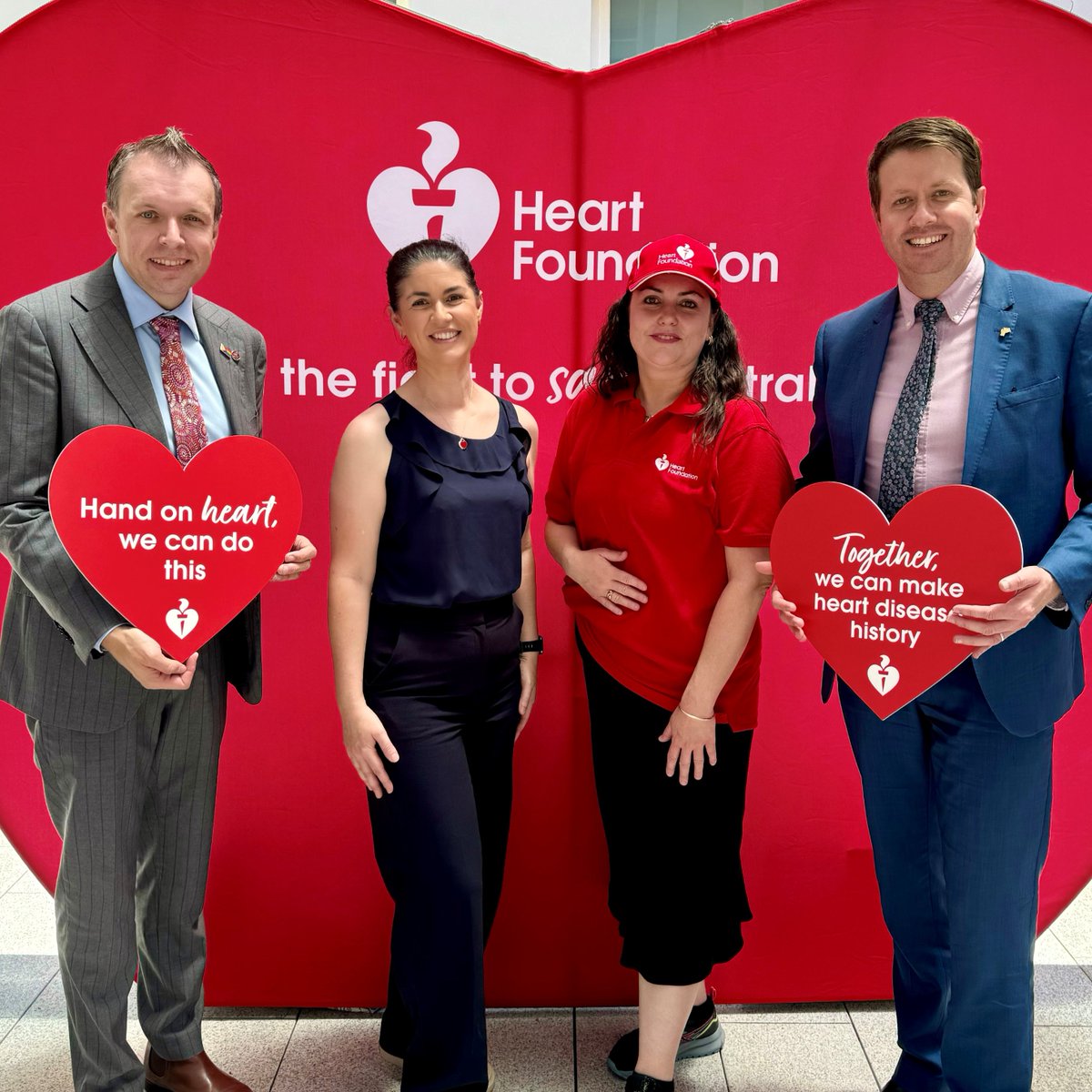 heartfoundation's tweet photo. Making strides for heart health in WA! ❤️ Yesterday, we met with WA’s MPs &amp; staff to spark vital talks on heart health &amp; the role they play in making heart disease history. This event marked a key step in our mission to raise awareness, educate on prevention &amp; inspire action! 🩺 https://t.co/KXmxajJkOQ