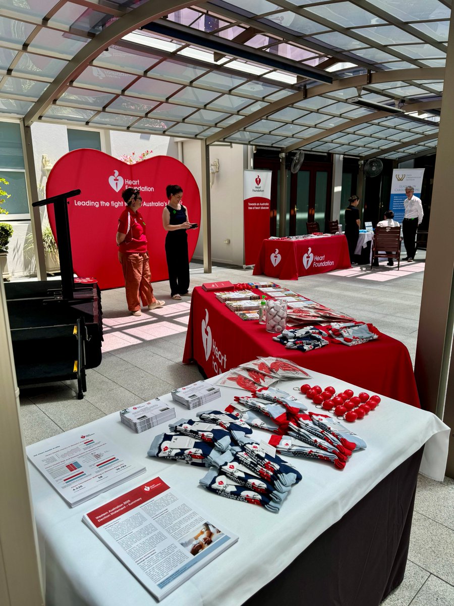 heartfoundation's tweet photo. Making strides for heart health in WA! ❤️ Yesterday, we met with WA’s MPs &amp; staff to spark vital talks on heart health &amp; the role they play in making heart disease history. This event marked a key step in our mission to raise awareness, educate on prevention &amp; inspire action! 🩺 https://t.co/KXmxajJkOQ