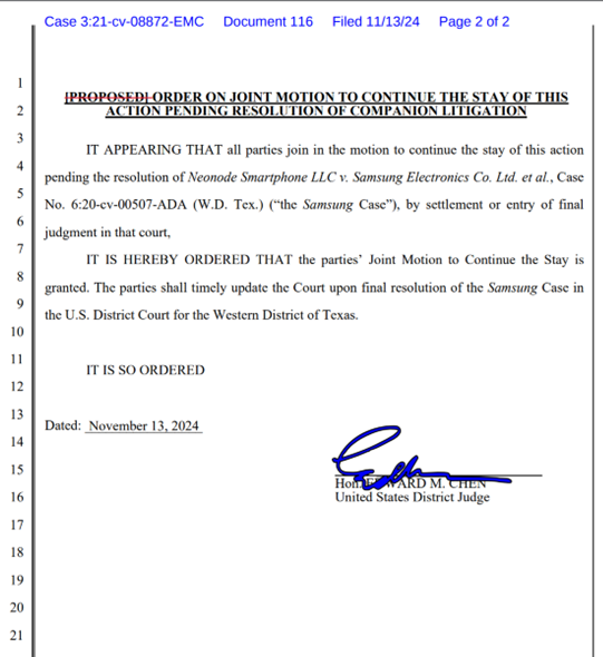 $NEON vs Apple 
Expected Stay order - All eyes on Texas!
No Apple until after Texas is finished