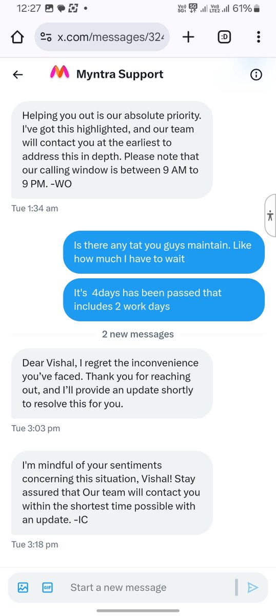 EmVishaal's tweet photo. @MyntraSupport @myntra @MyntraSupport still no solution https://t.co/fBANZaKybd