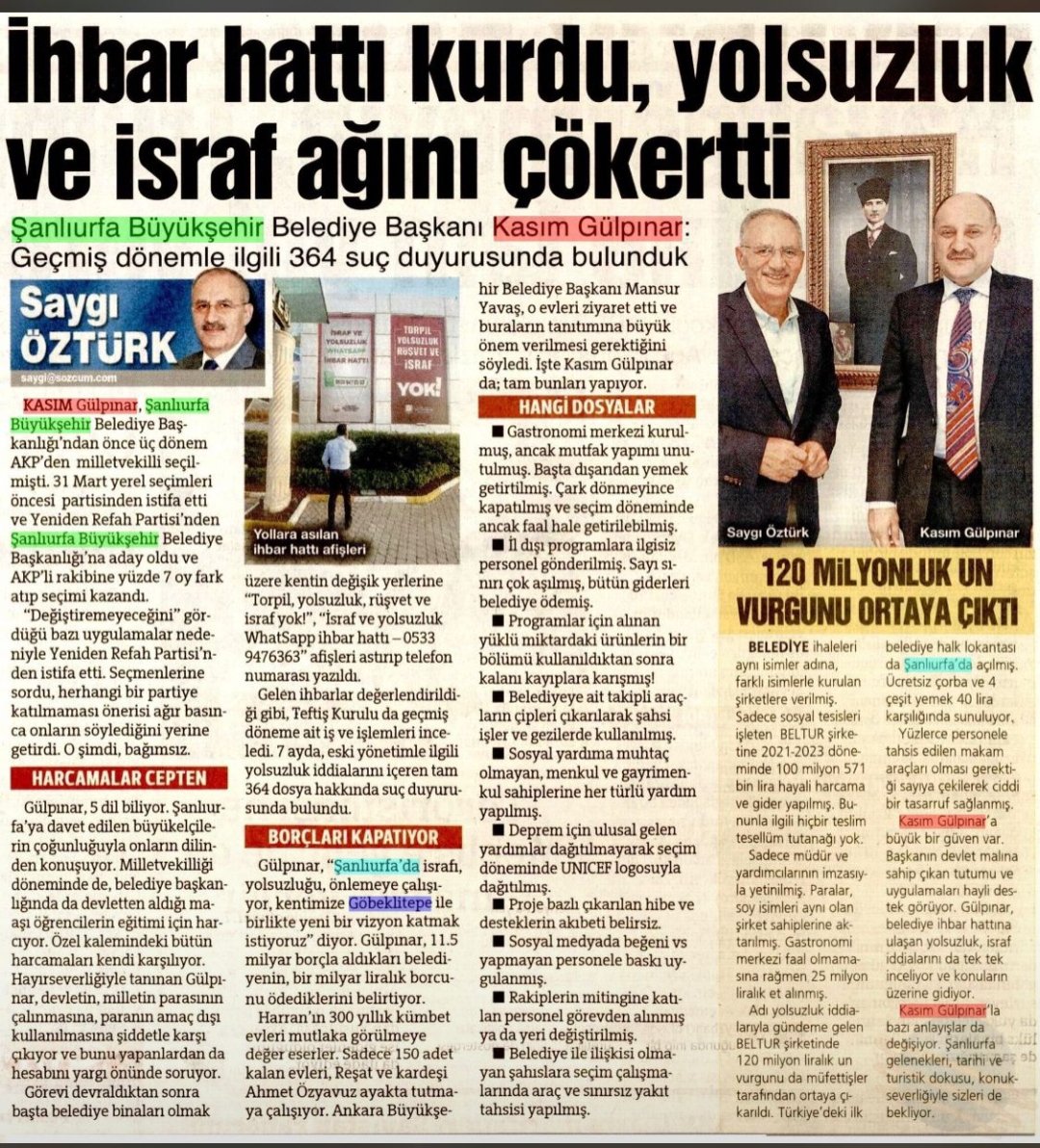 Sayın Mehmet Gülpınar başkanın farkı var ol  başkanım Allah yar ve yardımcın olsun