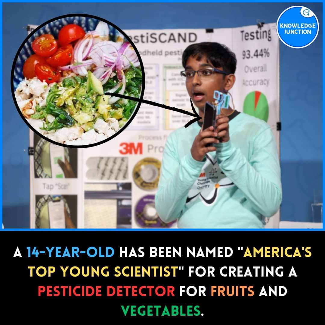 volfo4Thamil's tweet image. அமெரிக்காவின் இளம்ஆய்வு அறிஞர்கள் வரிசையில் முதல் இடம்

பழங்கள், காய்கறிகள் உரங்கள், பூச்சிக்கொல்லிகள் எந்த அளவில் கலந்து இருக்கின்றன என காட்டும்கருவியை உருவாக்கியிருக்கின்றார்
சிலஆண்டுகளில் இது நம் வீட்டில் அன்றாடப் பயன்பாட்டுப் பொருள் ஆகி விடும்

#UsefulInventions
#Scientists