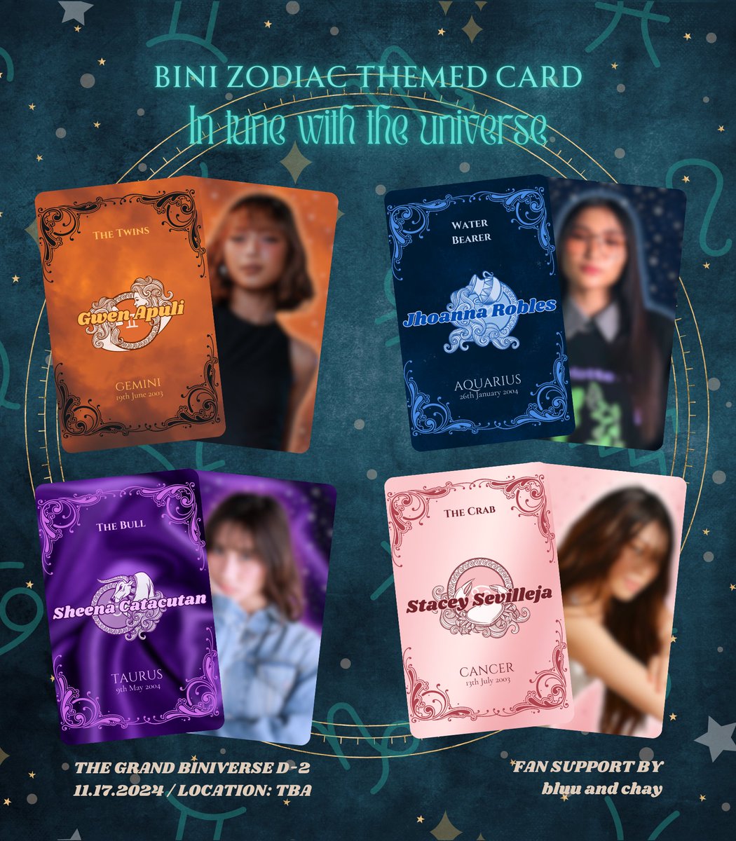 jhoceynthesis's tweet photo. 𝐆𝐫𝐚𝐧𝐝 𝐁𝐈𝐍𝐈𝐯𝐞𝐫𝐬𝐞 𝐃𝐚𝐲 𝟐: 𝐅𝐚𝐧 𝐬𝐮𝐩𝐩𝐨𝐫𝐭 𝐛𝐲 @jhoceynthesis 𝐚𝐧𝐝 @BiniHambebe (𝟏/𝟐)

𝐙𝐎𝐃𝐈𝐀𝐂 𝐓𝐇𝐄𝐌𝐄𝐃 𝐎𝐓𝟖 𝐏𝐇𝐎𝐓𝐎𝐂𝐀𝐑𝐃𝐒✨

🌠strictly 1:1 (random)
🌠LIMITED qty!
🌠rt &amp; like (show proof on D-day)
🌠can do on the spot trade lang po🥲 https://t.co/DFTESJYTAA