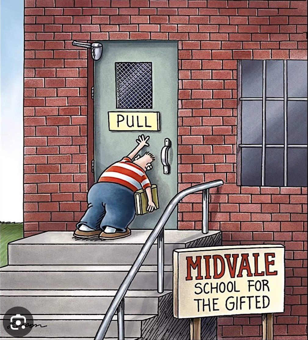 ResoluteMama's tweet image. Gary Larson always knew how #gifted kids are wired.
Their brains move so fast they don&apos;t always think about what they&apos;re doing. #absentmindedprofessor
#asynchronousdevelopment