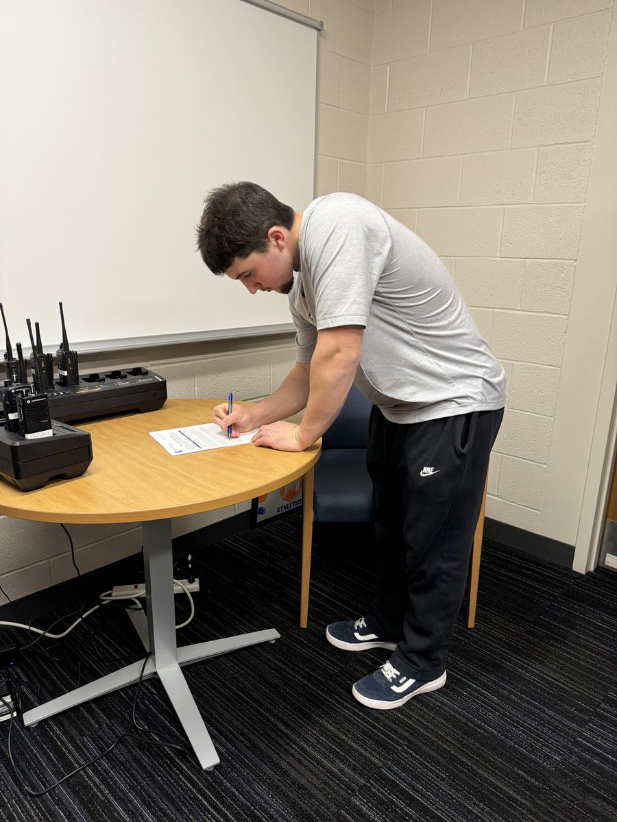 TBoltAthletics's tweet photo. Congrats to Millville’s Kevin Dick (Baseball) for signing his National Letter of Intent today for Goldey Beacom College!! https://t.co/lMJUNnveMi