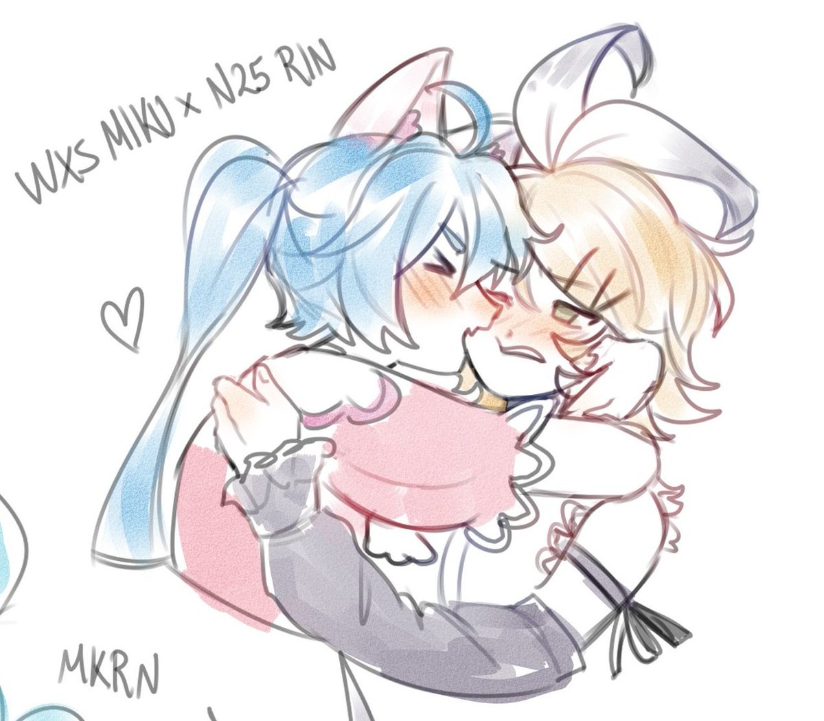 mikurinkuwu's tweet photo. i think more people should draw this ship https://t.co/zXrXVhiQp0