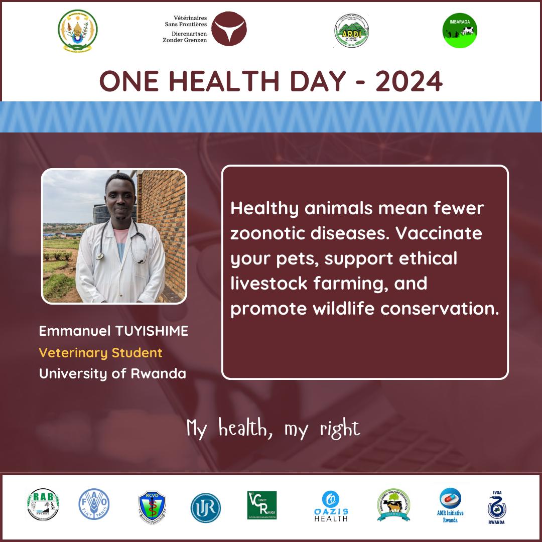 Yesterday in <a href="/Nyamagabe/">Nyamagabe District</a> I was thrilled to join @VSFint <a href="/RwandaAgriBoard/">Rwanda Agriculture & Animal Resources Devpt Board</a> and other stakeholders in celebration of #OneHealthDay2024 . Activities conducted include cats and dogs vaccination against rabies and raising public awareness on rabies
" My health, my right" 
#OneHealthDay