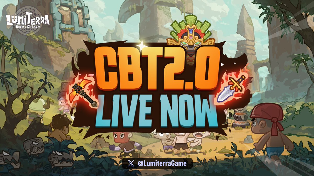 LumiterraGame's tweet photo. 🎉 The wait is over—CBT#2 is now live! 🎉

Step into Lumiterra’s world on @Ronin_Network, filled with adventure, mythical creatures, and thrilling battles.🌠✨

Boost your strength with gear enhancements, dive into fierce dungeons, and join the Enhanced Lottery for a shot at rare rewards!🏆 Plus, team up for the Escort Slime PvP event and explore vast new lands.👥🗺️

And there’s even more waiting to be discovered! CBT#2 introduces tons of exciting new content and hidden features to immerse you even deeper in Lumiterra’s universe. 🌌🔍

The adventure begins now—Lumiterra is calling! Are you ready to make your mark? 🚀🔥

#Lumiterra_CBT2 #Ronin #MMO