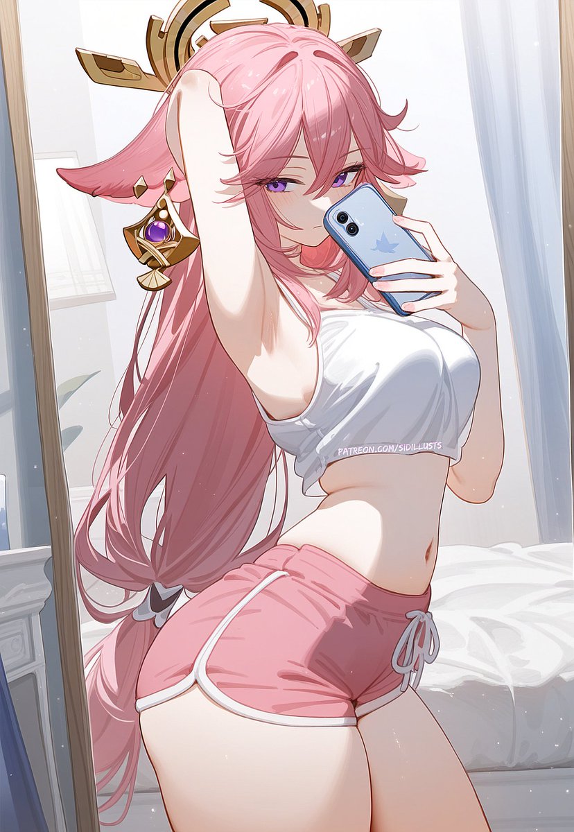 sidillusts's tweet photo. She's in high spirits today, huh? 🤭
#GenshinImpact #原神 https://t.co/m8RuQWIJOp