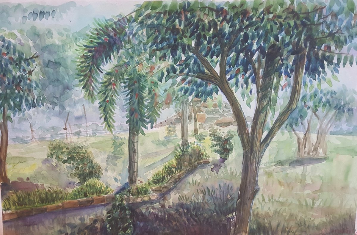 yuupa64's tweet photo. ผลงานสีน้ำตอนสมัยเรียนที่ฝึกทำความเข้าใจกับสีในธรรมชาติ

My old artwork.
Landscape 1
40×60 cm.
Watercolor on paper.
2018.

#watercolors #art #contemporaryartist #landscape #Thailand #artwork #environment #daily https://t.co/fkbXDGB2Og