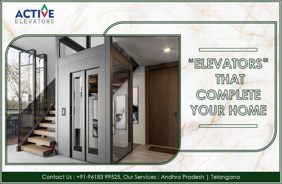 ACTIVEELEVATOR1's tweet image. ELEVATORS THAT COMPLETE YOUR HOME - "ACTIVE ELECATORS" #activeelevators #activeelevatorsap #activeelevatorshyd #andhrapradesh #telangana #completeyourhome #visakhapatnam #bhimavaram #amalapuram #kakinada #rajahmundry #vijayawada #hyderabad #homelifts #passengerlifts ⏫🚻⏬