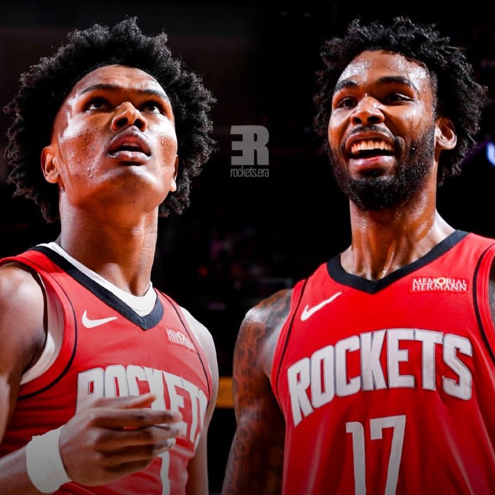 🚨 Tari Eason and Amen Thompson are the youngest duo in NBA History to record 15 points and 10 rebounds off the bench in the same game.

Amen: 18 PTS | 11 REB | 2 STL | 1 BLK
Tari: 18 PTS | 10 REB | 1 STL | 2 BLK