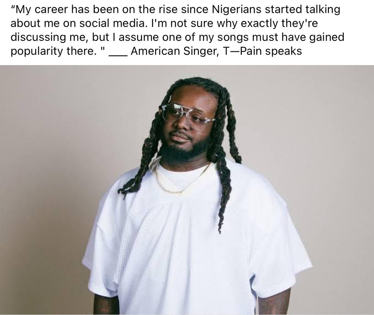 Gistfinder_ng's tweet image. As seen on these streets.
T-pain can&apos;t believe it! 😀

Nigerians, should we tell him?

#gistfinder #tpain T Pain TPain #egobetter