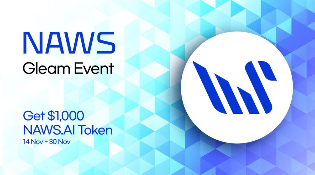 danido102's tweet photo. Hướng dẫn săn Airdrop token #NAWS.

NAWS là một dự án cho phép giao dịch nội dung Web2 lấy hàng hóa Web3 dựa trên trình tổng hợp AI P2P và sẽ sớm ra mắt dịch vụ.

💰Hiện đang có 2 event để ae săn Airdrop:

���Even Gleam
Nhiệm vụ khá đơn giản và hoàn thành chưa tới 1 phút.
➡️Link sự kiện: https://t.co/Tp64EXI7Ud (14/11 - 30/11)

🫰Event meme
Event này reward cao hơn, nên chơi.
➡️Link sự kiện: https://t.co/kSiiJu3YfN (13/11 - 15/12)

🌟 Check Twitter thấy @NAWS_Official có tương tác với các dự án list trên Binance nên vào chơi kiếm nước mưa ae.