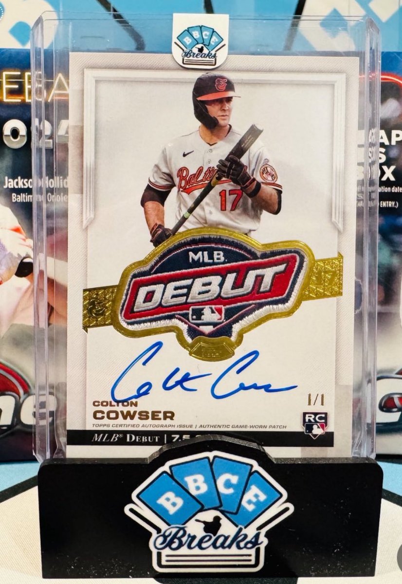 PlayerPropped's tweet image. Current list of MLB Debut Patch Cards to Surface from 2024 Topps Chrome Update

Ben Brown
Luis Matos
Nick Loftin
Kyle Nicolas
Bryce Jarvis
Colin Selby
J.P. Martínez
Coco Montes
Osvaldo Bido
Colton Cowser
AJ Smith Shawver
Carmen Mlodzinski
Pete Crow-Armstrong

All photos in thread