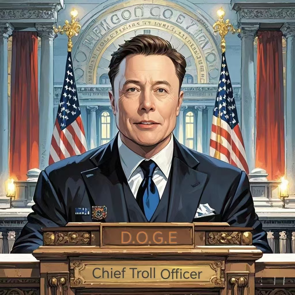 Our troll CTO congratulates you on becoming the Minister of Government Efficiency