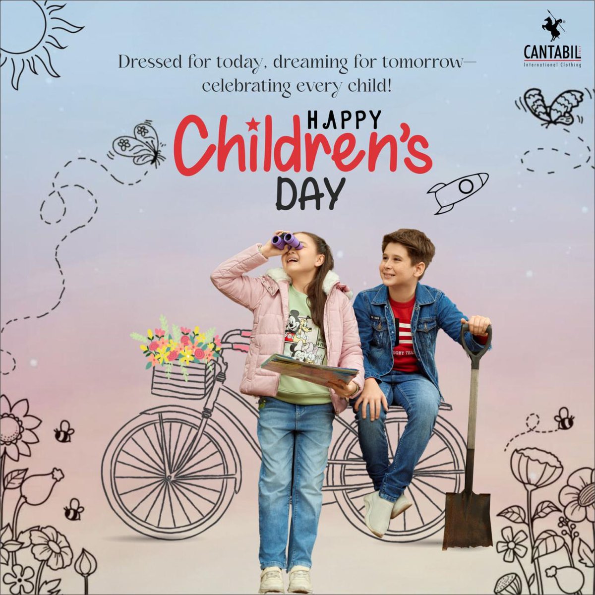 CANTABILINDIA's tweet image. Cheers to the little trendsetters this Children’s Day! 🌟 Big dreams, bold style! #ChildrensDay #MiniIcons #Cantabil #Cantabilclothing #बाल_दिवस #JawaharlalNehru